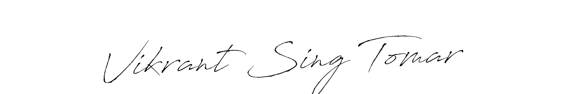 Similarly Antro_Vectra is the best handwritten signature design. Signature creator online .You can use it as an online autograph creator for name Vikrant Sing Tomar. Vikrant Sing Tomar signature style 6 images and pictures png