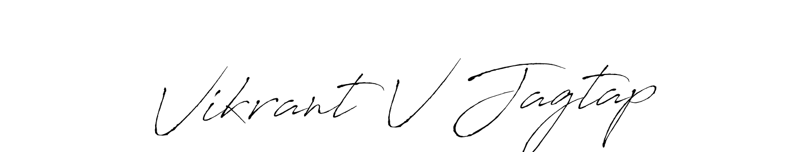 Similarly Antro_Vectra is the best handwritten signature design. Signature creator online .You can use it as an online autograph creator for name Vikrant V Jagtap. Vikrant V Jagtap signature style 6 images and pictures png