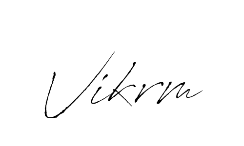 The best way (Antro_Vectra) to make a short signature is to pick only two or three words in your name. The name Vikrm include a total of six letters. For converting this name. Vikrm signature style 6 images and pictures png