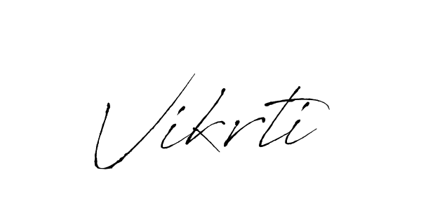 How to make Vikrti signature? Antro_Vectra is a professional autograph style. Create handwritten signature for Vikrti name. Vikrti signature style 6 images and pictures png