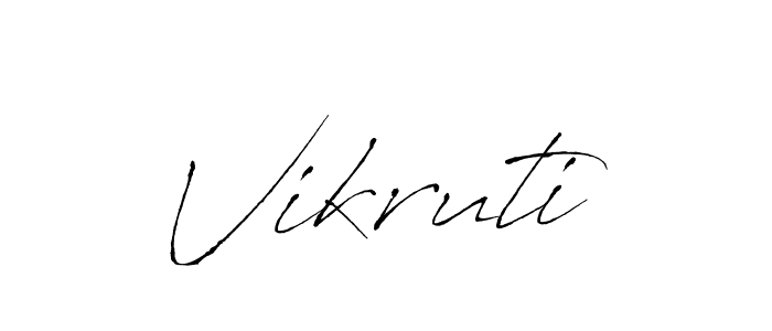 Make a beautiful signature design for name Vikruti. With this signature (Antro_Vectra) style, you can create a handwritten signature for free. Vikruti signature style 6 images and pictures png