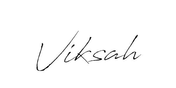 Use a signature maker to create a handwritten signature online. With this signature software, you can design (Antro_Vectra) your own signature for name Viksah. Viksah signature style 6 images and pictures png