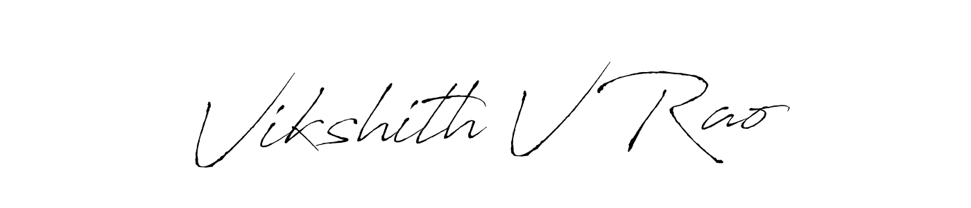 Make a beautiful signature design for name Vikshith V Rao. Use this online signature maker to create a handwritten signature for free. Vikshith V Rao signature style 6 images and pictures png