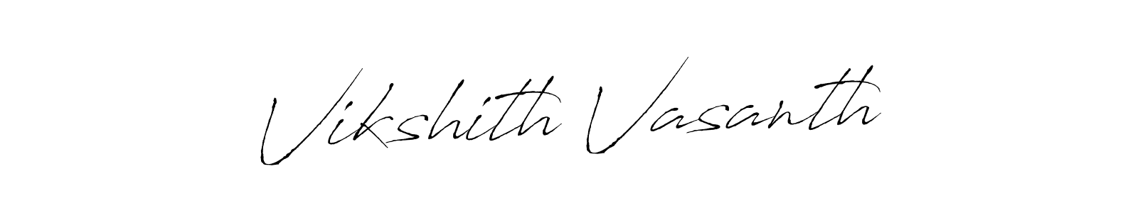 Design your own signature with our free online signature maker. With this signature software, you can create a handwritten (Antro_Vectra) signature for name Vikshith Vasanth. Vikshith Vasanth signature style 6 images and pictures png