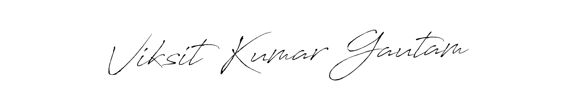 Antro_Vectra is a professional signature style that is perfect for those who want to add a touch of class to their signature. It is also a great choice for those who want to make their signature more unique. Get Viksit Kumar Gautam name to fancy signature for free. Viksit Kumar Gautam signature style 6 images and pictures png