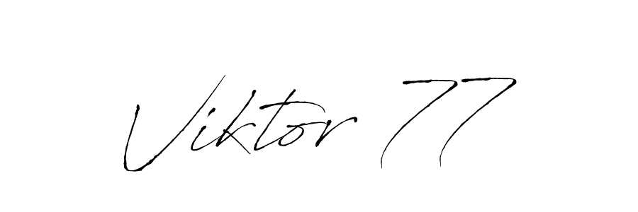 if you are searching for the best signature style for your name Viktor 77. so please give up your signature search. here we have designed multiple signature styles  using Antro_Vectra. Viktor 77 signature style 6 images and pictures png