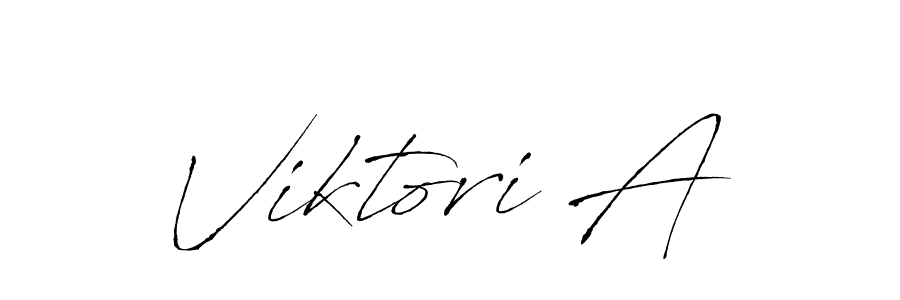 Create a beautiful signature design for name Viktori A. With this signature (Antro_Vectra) fonts, you can make a handwritten signature for free. Viktori A signature style 6 images and pictures png