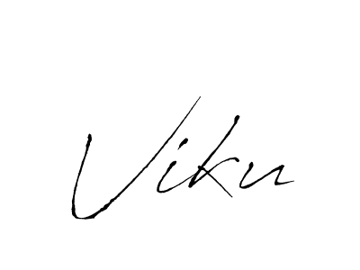 How to make Viku name signature. Use Antro_Vectra style for creating short signs online. This is the latest handwritten sign. Viku signature style 6 images and pictures png