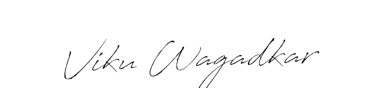 It looks lik you need a new signature style for name Viku Wagadkar. Design unique handwritten (Antro_Vectra) signature with our free signature maker in just a few clicks. Viku Wagadkar signature style 6 images and pictures png