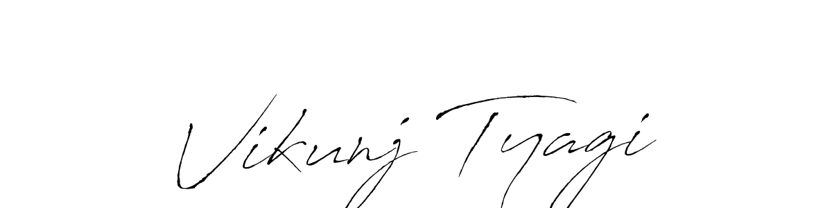 Also You can easily find your signature by using the search form. We will create Vikunj Tyagi name handwritten signature images for you free of cost using Antro_Vectra sign style. Vikunj Tyagi signature style 6 images and pictures png