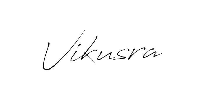 Create a beautiful signature design for name Vikusra. With this signature (Antro_Vectra) fonts, you can make a handwritten signature for free. Vikusra signature style 6 images and pictures png