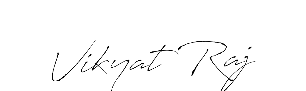 You can use this online signature creator to create a handwritten signature for the name Vikyat Raj. This is the best online autograph maker. Vikyat Raj signature style 6 images and pictures png