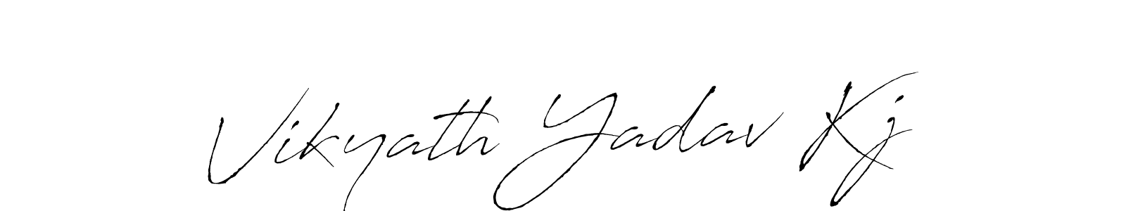 Vikyath Yadav Kj stylish signature style. Best Handwritten Sign (Antro_Vectra) for my name. Handwritten Signature Collection Ideas for my name Vikyath Yadav Kj. Vikyath Yadav Kj signature style 6 images and pictures png