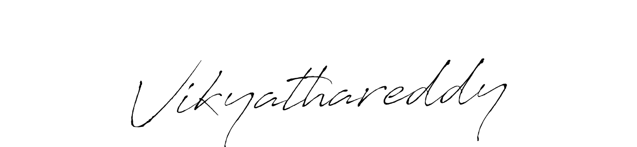 Also we have Vikyathareddy name is the best signature style. Create professional handwritten signature collection using Antro_Vectra autograph style. Vikyathareddy signature style 6 images and pictures png