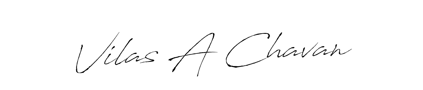 Make a beautiful signature design for name Vilas A Chavan. With this signature (Antro_Vectra) style, you can create a handwritten signature for free. Vilas A Chavan signature style 6 images and pictures png