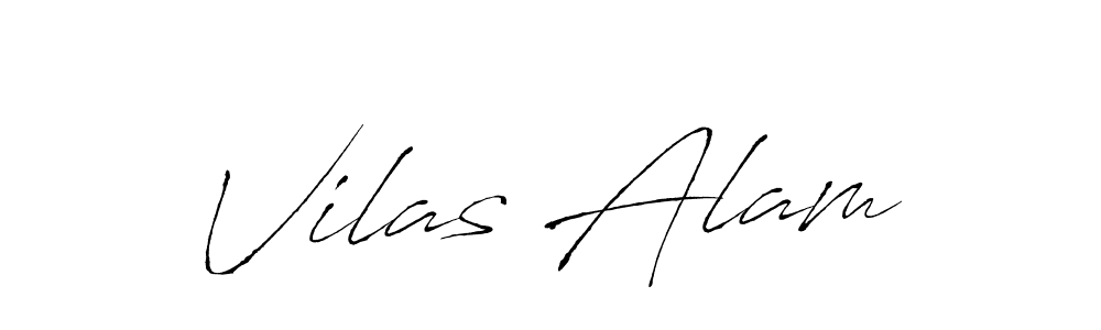 Design your own signature with our free online signature maker. With this signature software, you can create a handwritten (Antro_Vectra) signature for name Vilas Alam. Vilas Alam signature style 6 images and pictures png