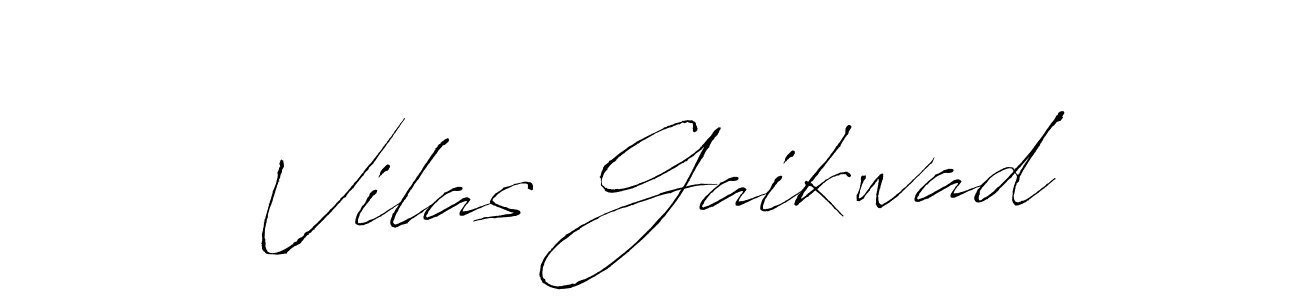 Make a beautiful signature design for name Vilas Gaikwad. With this signature (Antro_Vectra) style, you can create a handwritten signature for free. Vilas Gaikwad signature style 6 images and pictures png