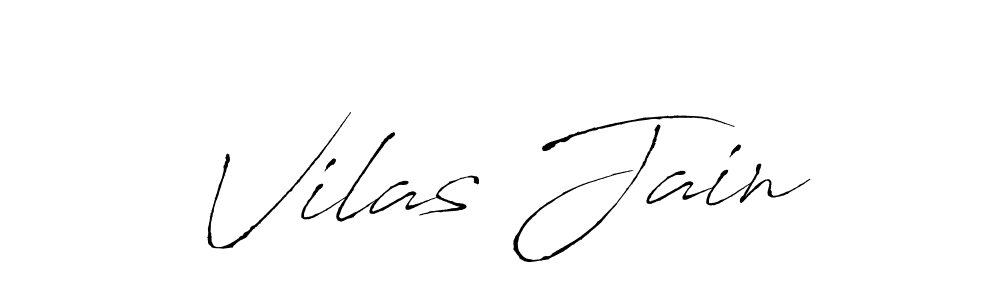 Create a beautiful signature design for name Vilas Jain. With this signature (Antro_Vectra) fonts, you can make a handwritten signature for free. Vilas Jain signature style 6 images and pictures png