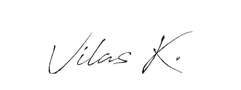 Also You can easily find your signature by using the search form. We will create Vilas K. name handwritten signature images for you free of cost using Antro_Vectra sign style. Vilas K. signature style 6 images and pictures png