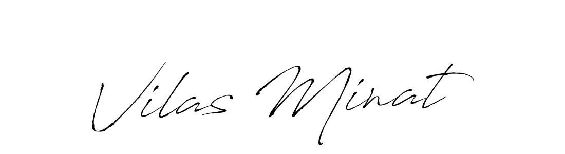 Make a beautiful signature design for name Vilas Minat. Use this online signature maker to create a handwritten signature for free. Vilas Minat signature style 6 images and pictures png