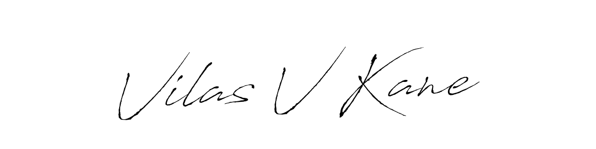 Create a beautiful signature design for name Vilas V Kane. With this signature (Antro_Vectra) fonts, you can make a handwritten signature for free. Vilas V Kane signature style 6 images and pictures png