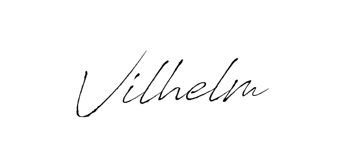 Make a beautiful signature design for name Vilhelm. With this signature (Antro_Vectra) style, you can create a handwritten signature for free. Vilhelm signature style 6 images and pictures png