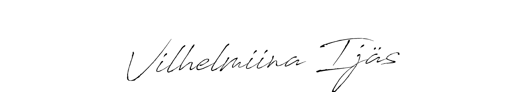 Make a beautiful signature design for name Vilhelmiina Ijäs. With this signature (Antro_Vectra) style, you can create a handwritten signature for free. Vilhelmiina Ijäs signature style 6 images and pictures png