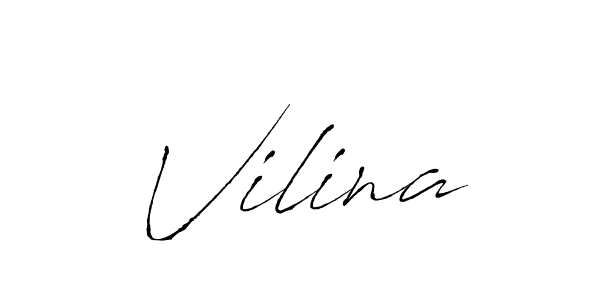 Vilina stylish signature style. Best Handwritten Sign (Antro_Vectra) for my name. Handwritten Signature Collection Ideas for my name Vilina. Vilina signature style 6 images and pictures png