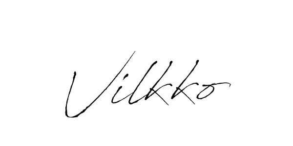 Best and Professional Signature Style for Vilkko. Antro_Vectra Best Signature Style Collection. Vilkko signature style 6 images and pictures png