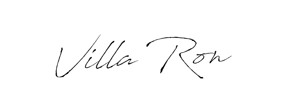 Design your own signature with our free online signature maker. With this signature software, you can create a handwritten (Antro_Vectra) signature for name Villa Ron. Villa Ron signature style 6 images and pictures png