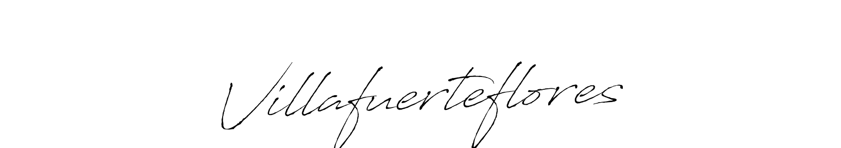 Design your own signature with our free online signature maker. With this signature software, you can create a handwritten (Antro_Vectra) signature for name Villafuerteflores. Villafuerteflores signature style 6 images and pictures png