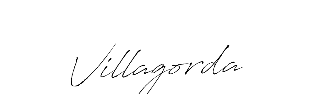 Make a beautiful signature design for name Villagorda. With this signature (Antro_Vectra) style, you can create a handwritten signature for free. Villagorda signature style 6 images and pictures png