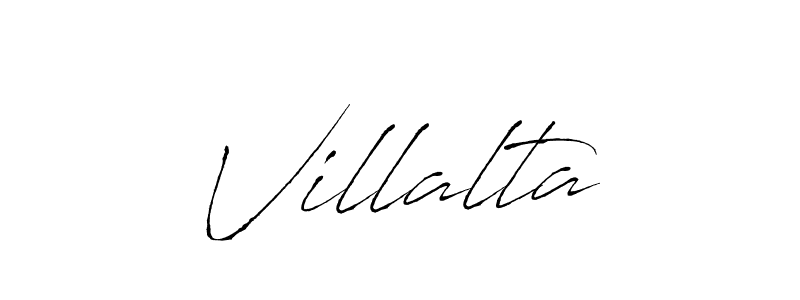 How to make Villalta name signature. Use Antro_Vectra style for creating short signs online. This is the latest handwritten sign. Villalta signature style 6 images and pictures png