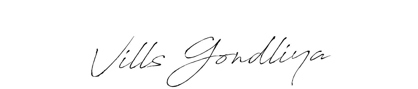 Make a short Vills Gondliya signature style. Manage your documents anywhere anytime using Antro_Vectra. Create and add eSignatures, submit forms, share and send files easily. Vills Gondliya signature style 6 images and pictures png