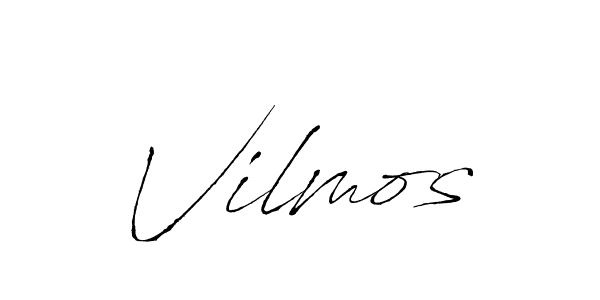 Vilmos stylish signature style. Best Handwritten Sign (Antro_Vectra) for my name. Handwritten Signature Collection Ideas for my name Vilmos. Vilmos signature style 6 images and pictures png