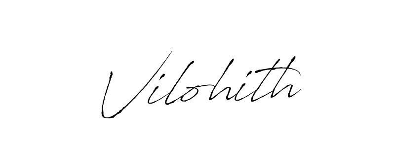 if you are searching for the best signature style for your name Vilohith. so please give up your signature search. here we have designed multiple signature styles  using Antro_Vectra. Vilohith signature style 6 images and pictures png
