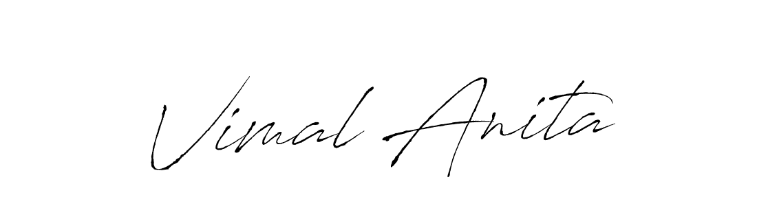 if you are searching for the best signature style for your name Vimal Anita. so please give up your signature search. here we have designed multiple signature styles  using Antro_Vectra. Vimal Anita signature style 6 images and pictures png