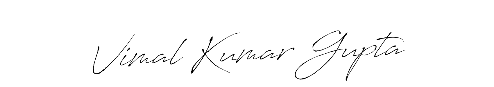 Create a beautiful signature design for name Vimal Kumar Gupta. With this signature (Antro_Vectra) fonts, you can make a handwritten signature for free. Vimal Kumar Gupta signature style 6 images and pictures png