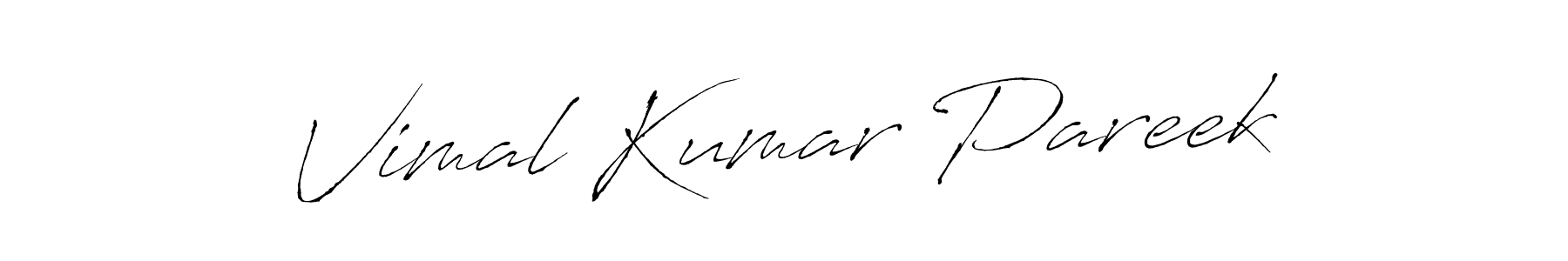 Also we have Vimal Kumar Pareek name is the best signature style. Create professional handwritten signature collection using Antro_Vectra autograph style. Vimal Kumar Pareek signature style 6 images and pictures png