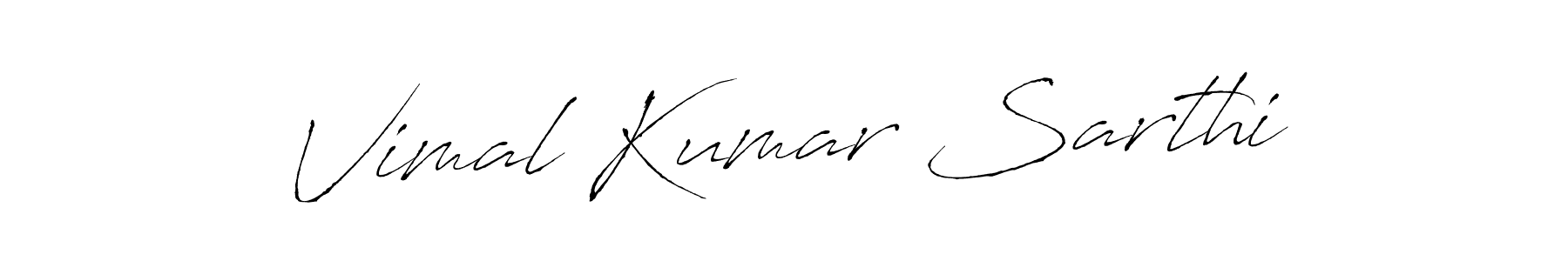 The best way (Antro_Vectra) to make a short signature is to pick only two or three words in your name. The name Vimal Kumar Sarthi include a total of six letters. For converting this name. Vimal Kumar Sarthi signature style 6 images and pictures png