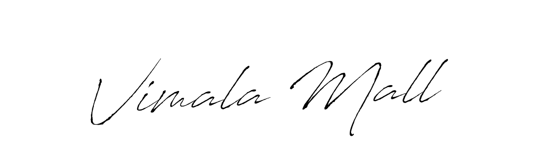 Make a beautiful signature design for name Vimala Mall. With this signature (Antro_Vectra) style, you can create a handwritten signature for free. Vimala Mall signature style 6 images and pictures png