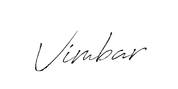 Make a beautiful signature design for name Vimbar. With this signature (Antro_Vectra) style, you can create a handwritten signature for free. Vimbar signature style 6 images and pictures png