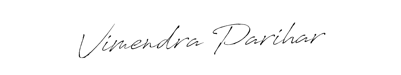 How to make Vimendra Parihar signature? Antro_Vectra is a professional autograph style. Create handwritten signature for Vimendra Parihar name. Vimendra Parihar signature style 6 images and pictures png