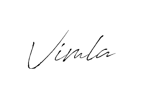 Vimla stylish signature style. Best Handwritten Sign (Antro_Vectra) for my name. Handwritten Signature Collection Ideas for my name Vimla. Vimla signature style 6 images and pictures png