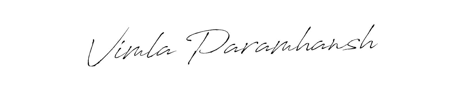 How to make Vimla Paramhansh name signature. Use Antro_Vectra style for creating short signs online. This is the latest handwritten sign. Vimla Paramhansh signature style 6 images and pictures png