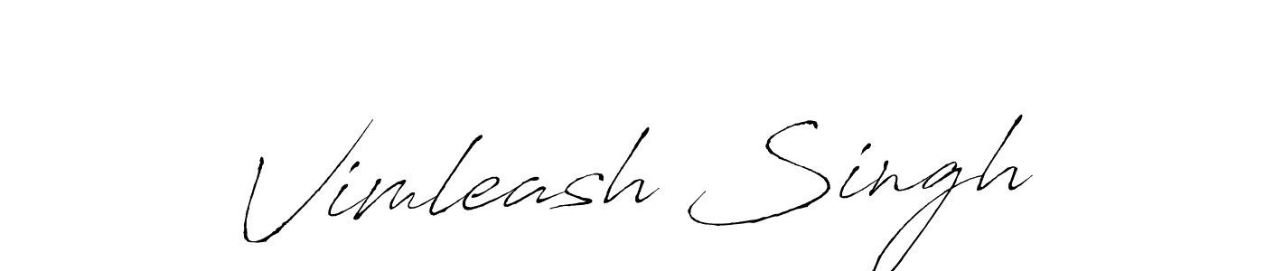 Use a signature maker to create a handwritten signature online. With this signature software, you can design (Antro_Vectra) your own signature for name Vimleash Singh. Vimleash Singh signature style 6 images and pictures png