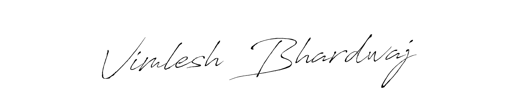 The best way (Antro_Vectra) to make a short signature is to pick only two or three words in your name. The name Vimlesh  Bhardwaj include a total of six letters. For converting this name. Vimlesh  Bhardwaj signature style 6 images and pictures png
