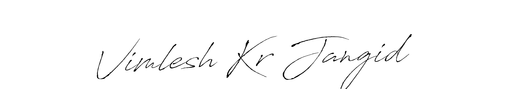 Use a signature maker to create a handwritten signature online. With this signature software, you can design (Antro_Vectra) your own signature for name Vimlesh Kr Jangid. Vimlesh Kr Jangid signature style 6 images and pictures png