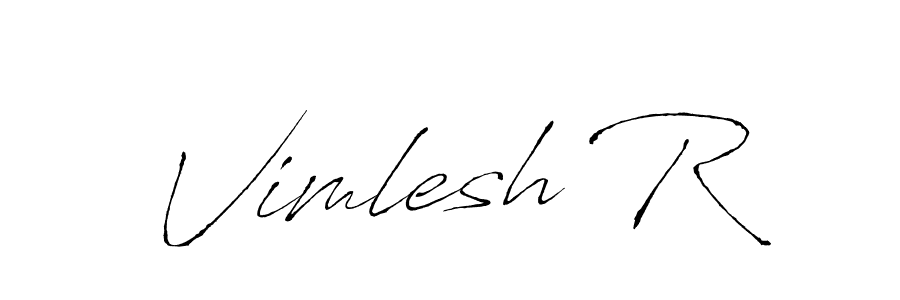 Also we have Vimlesh R name is the best signature style. Create professional handwritten signature collection using Antro_Vectra autograph style. Vimlesh R signature style 6 images and pictures png