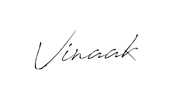 Design your own signature with our free online signature maker. With this signature software, you can create a handwritten (Antro_Vectra) signature for name Vinaak. Vinaak signature style 6 images and pictures png